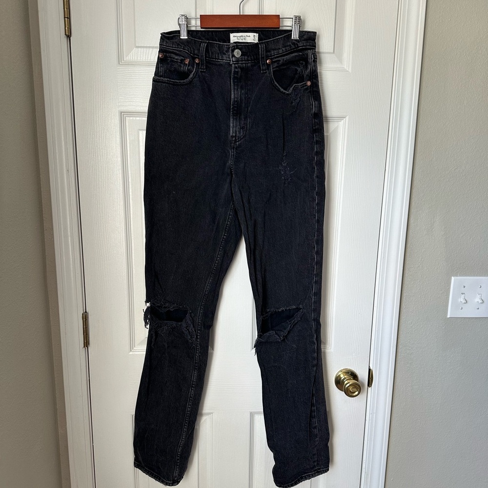 A&F 90s Straight Ultra High Rise (Curve Love)